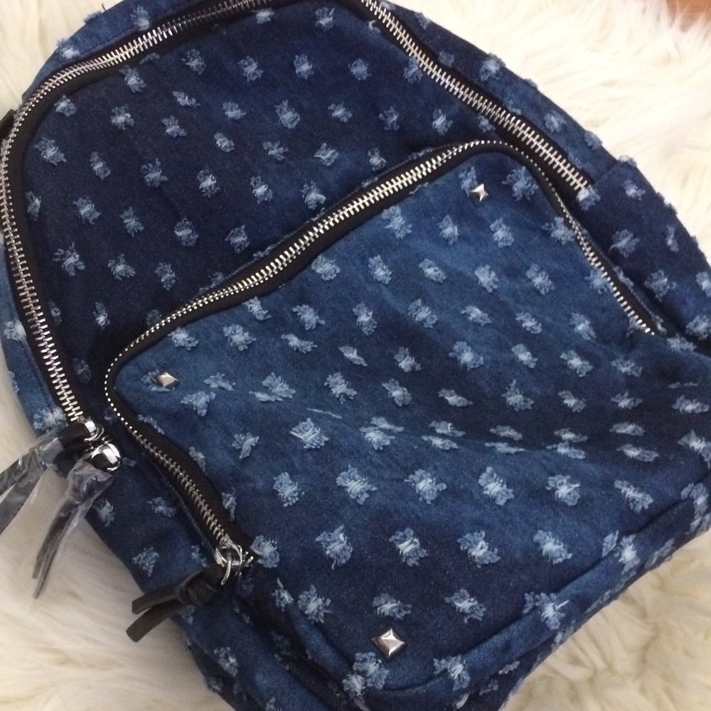 NWT MMS Design Studios Stone Washed Backpack - Picture 2 of 8